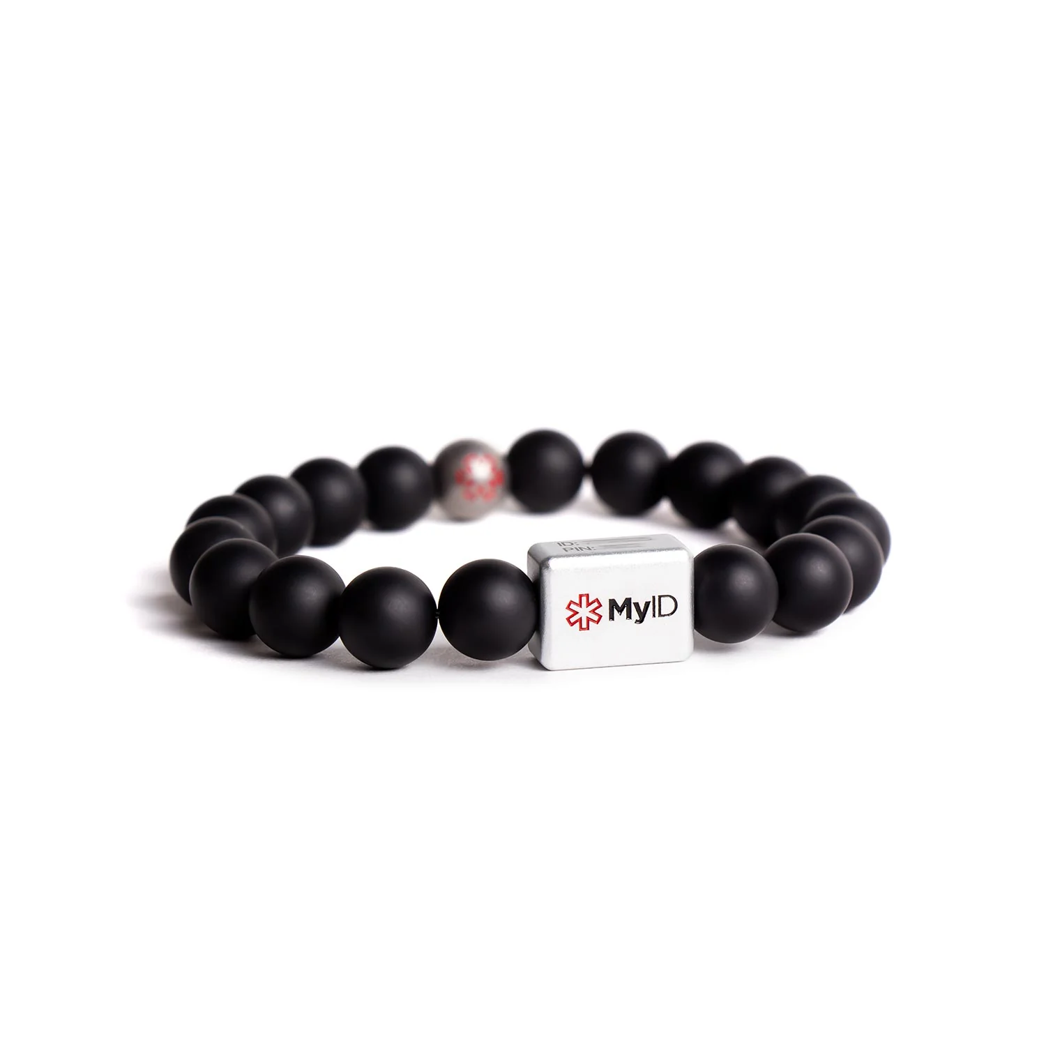 Black Agate Medical ID Bracelet - Image 3