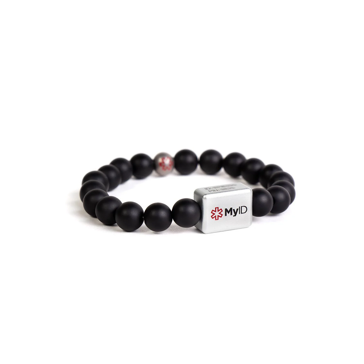Black Agate Medical ID Bracelet - Image 4