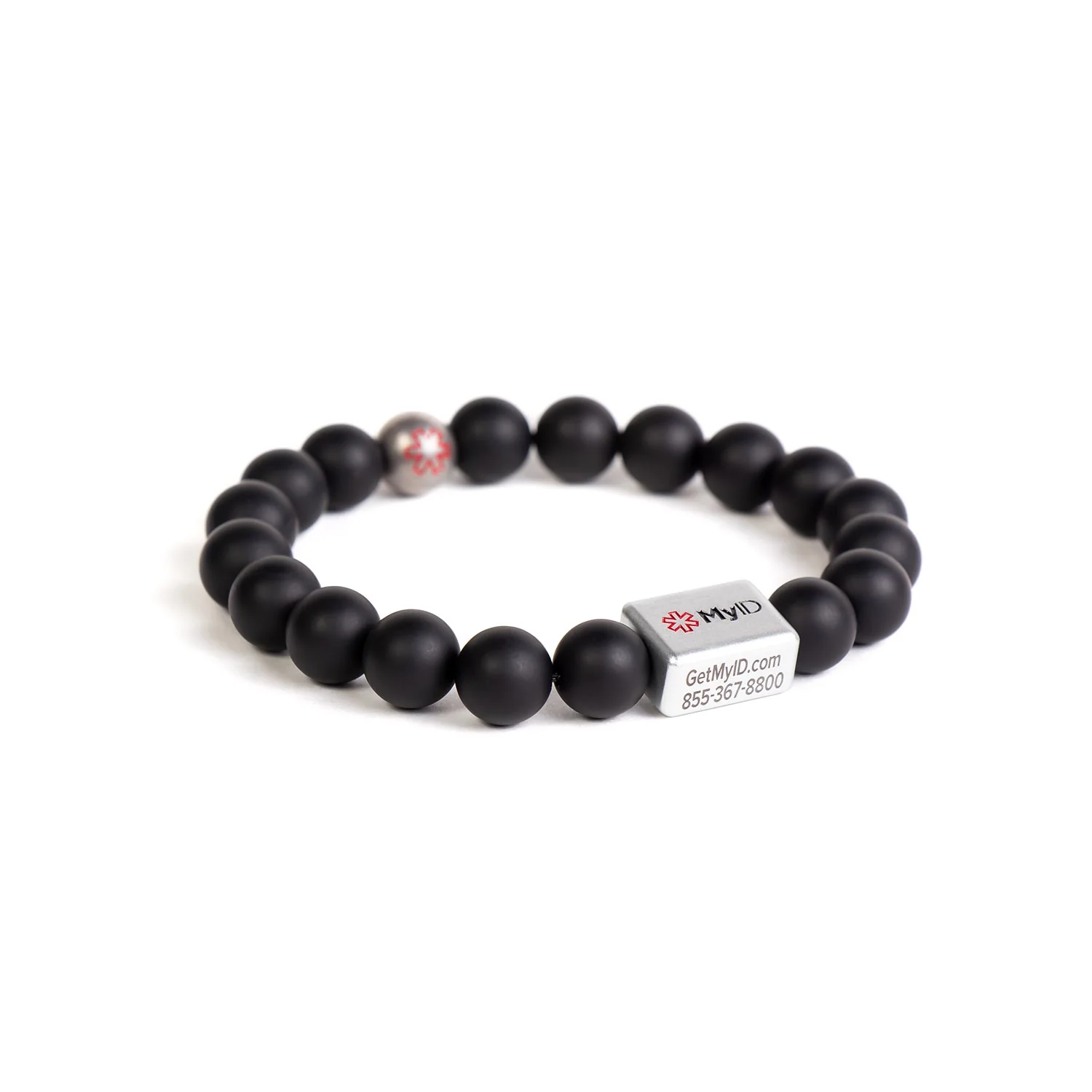 Black Agate Medical ID Bracelet - Image 5