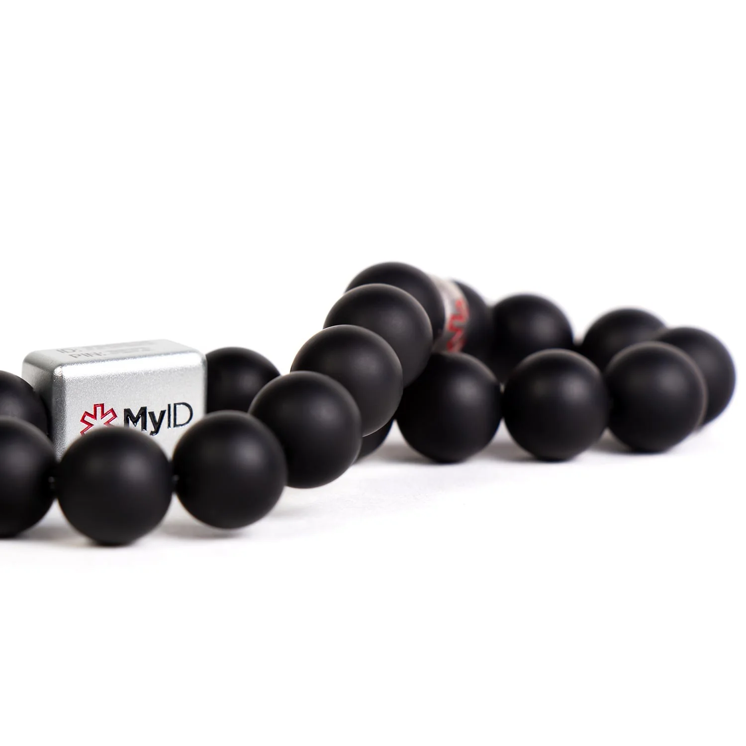 Black Agate Medical ID Bracelet - Image 6