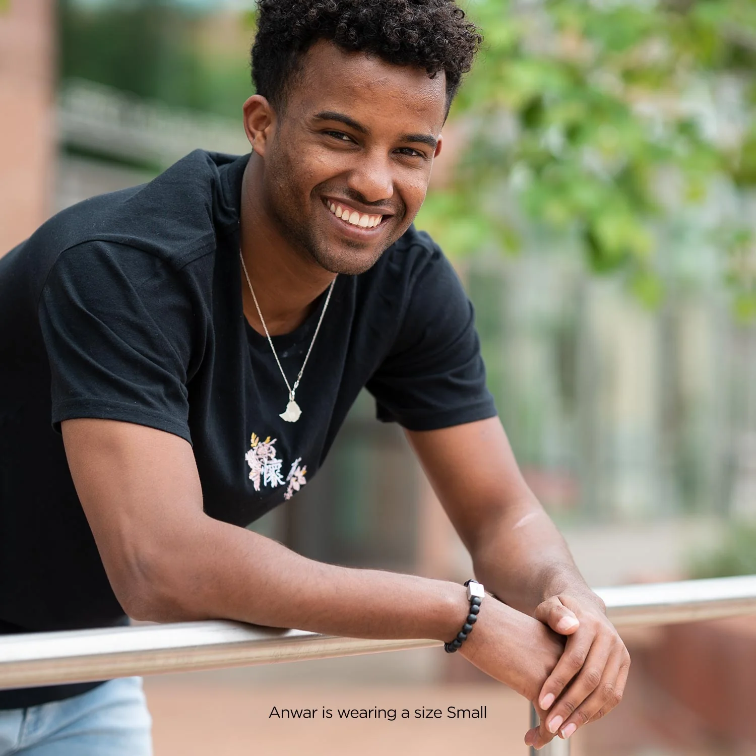 Black Agate Medical ID Bracelet - Image 7