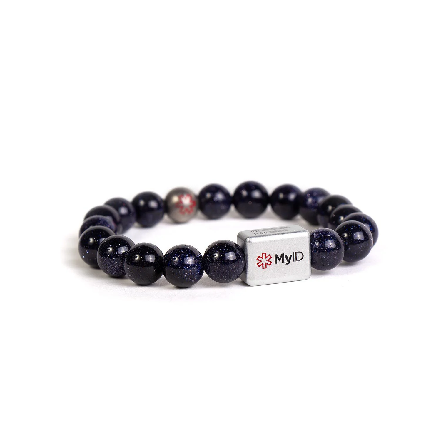 Blue Goldstone Medical ID Bracelet - Image 3