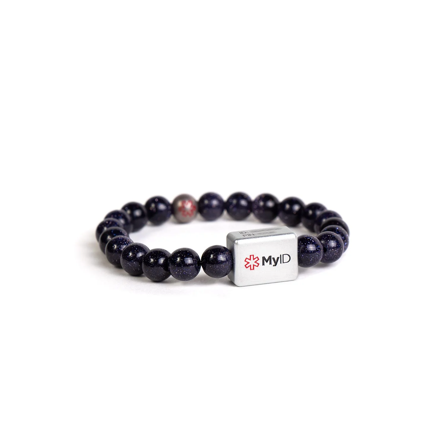 Blue Goldstone Medical ID Bracelet - Image 4