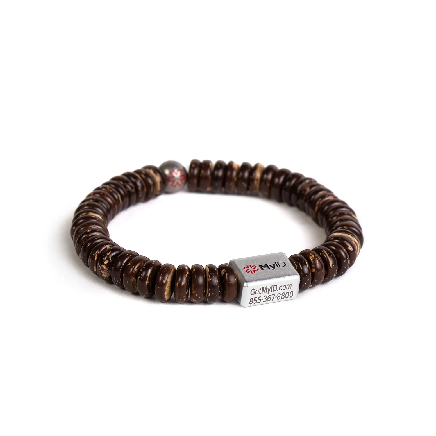 Coconut Shell Medical ID Bracelet - Image 5