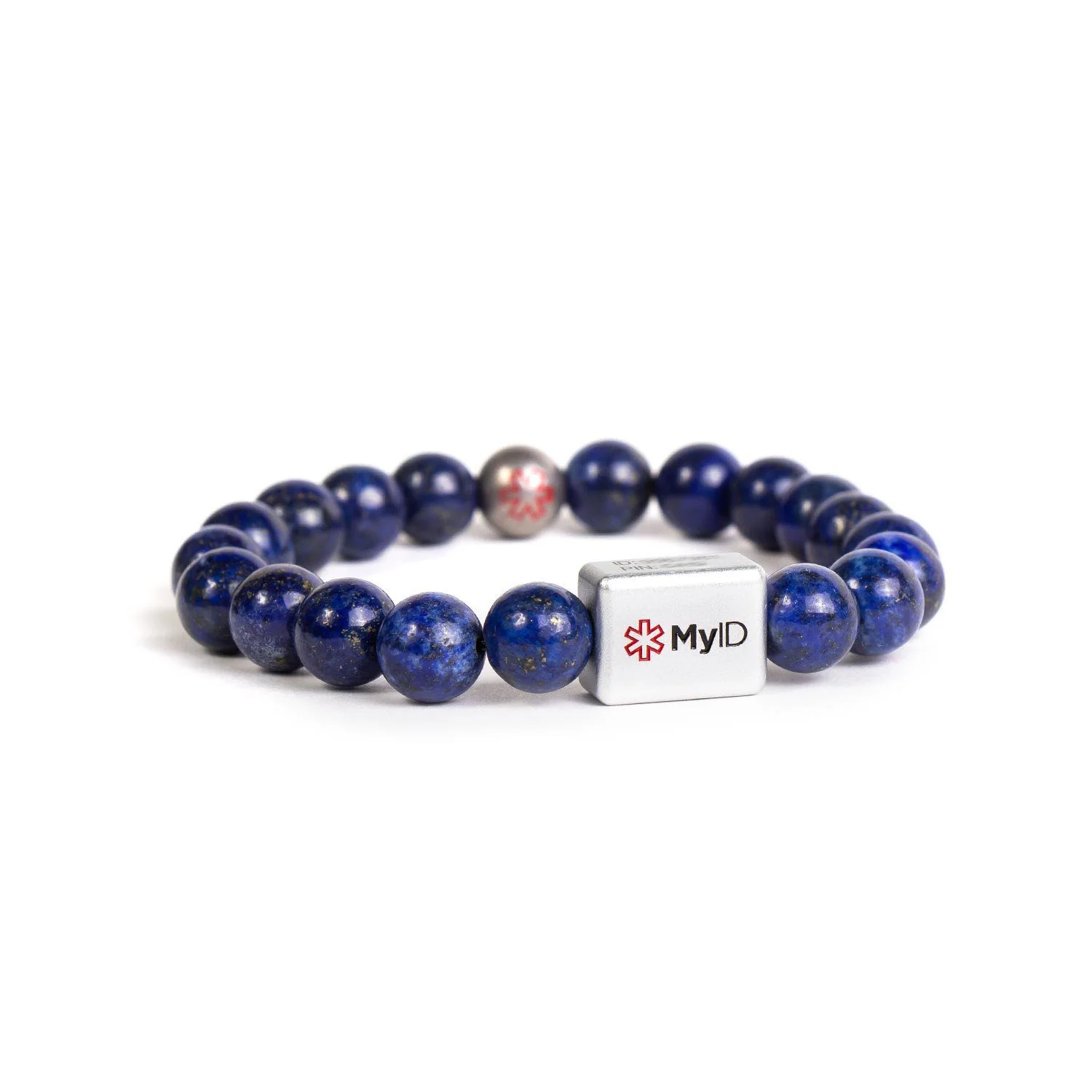 Lapis Lazuli Medical ID Bracelet - Image 3