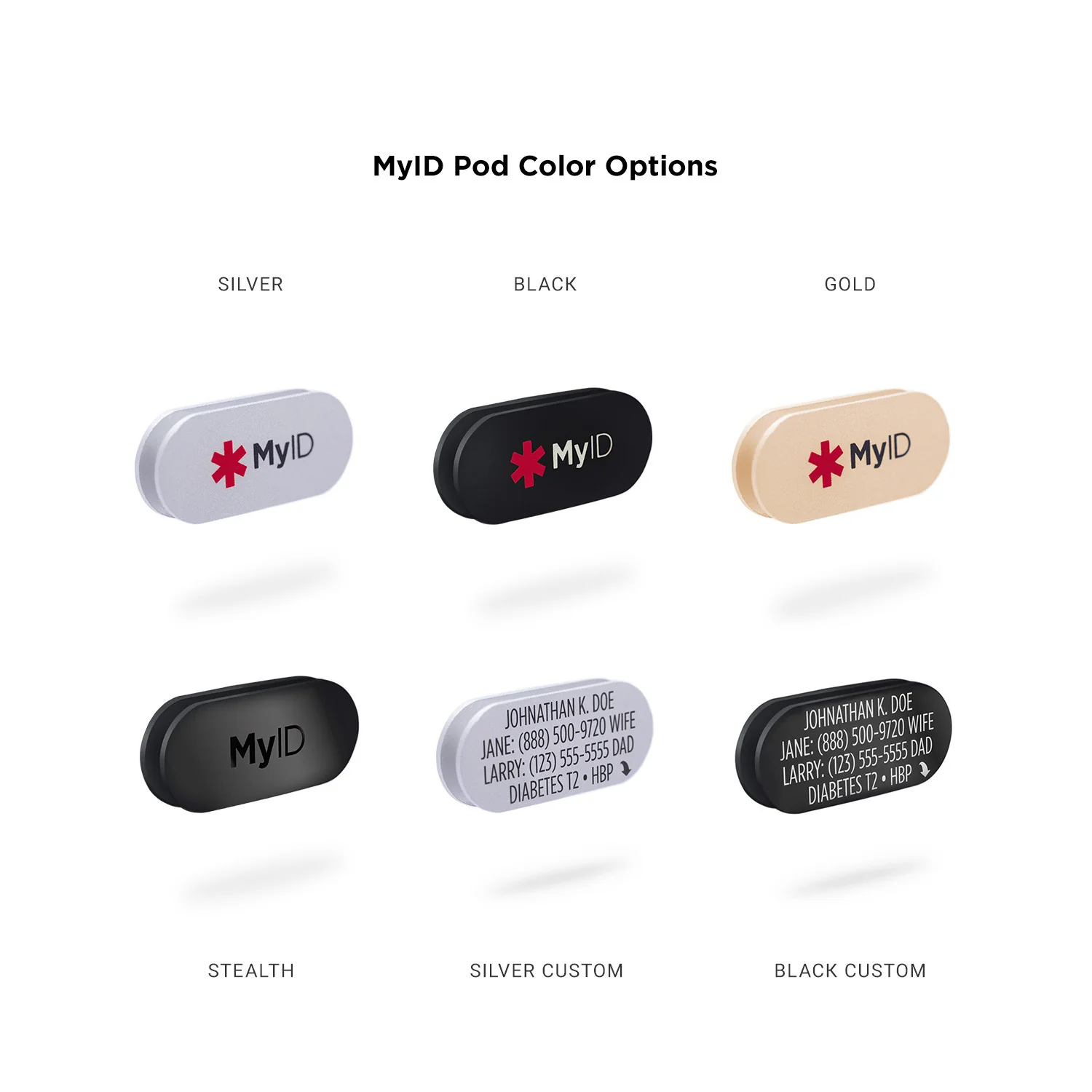 Leather Wristlet Medical ID Keychain Variety - Image 6