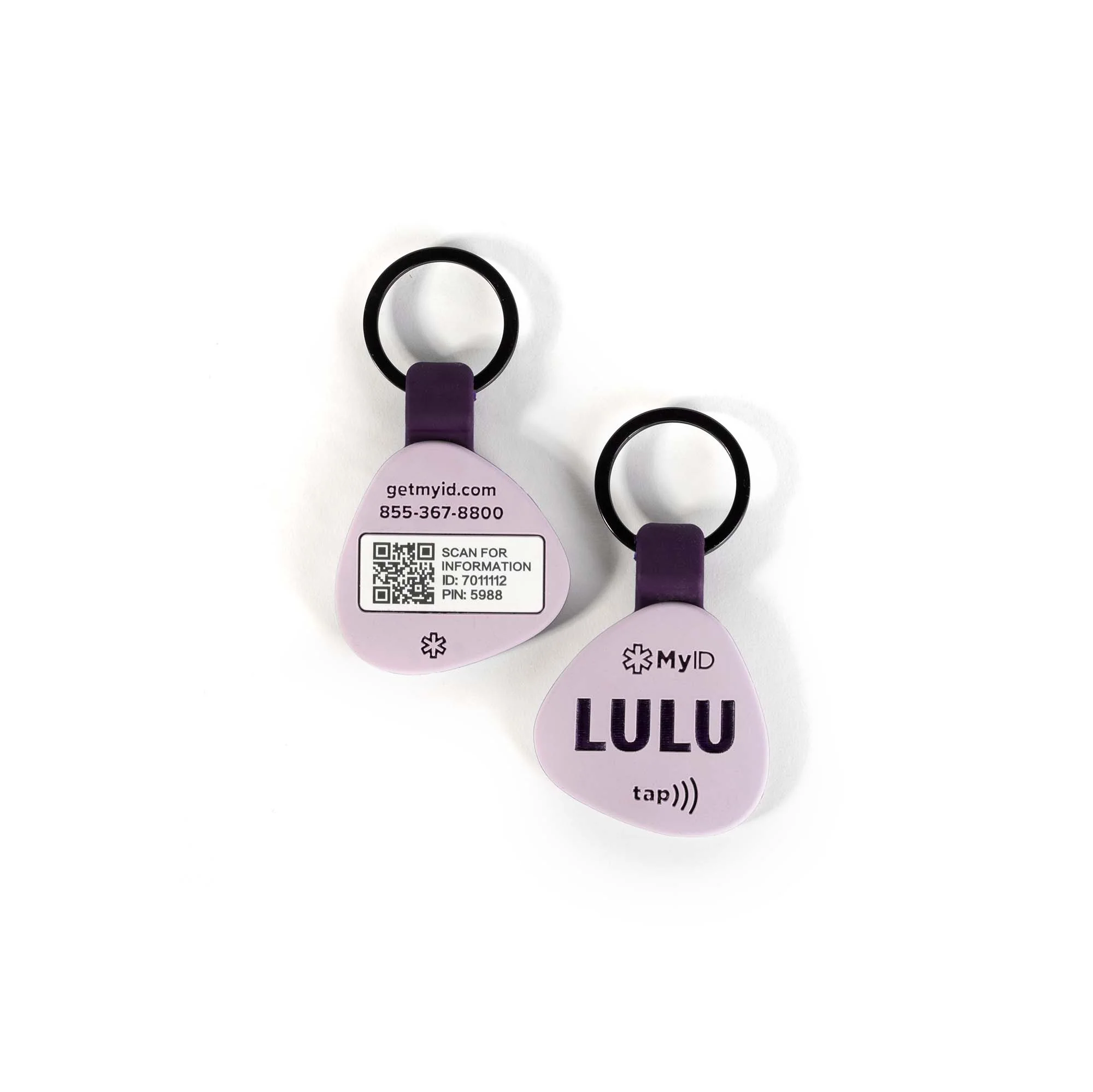 PetID Tag Light Purple - Image 3