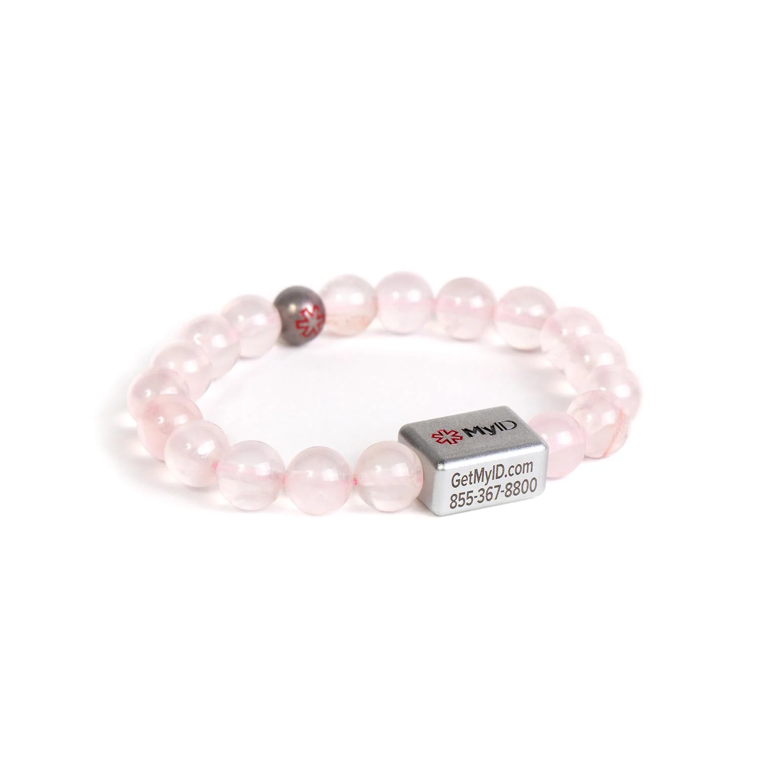 Rose Quartz Medical ID Bracelet - Image 5