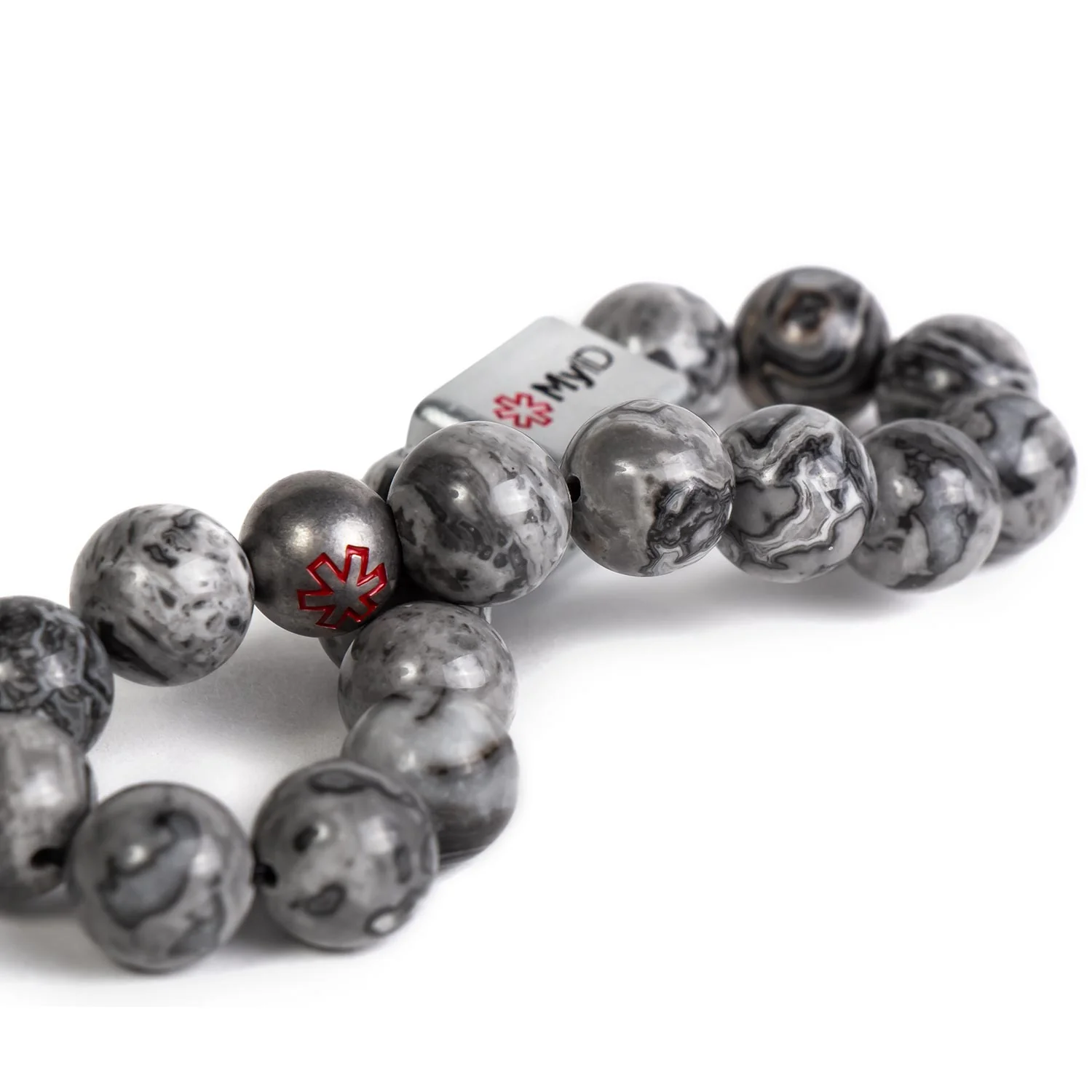 Silver Agate Medical ID Bracelet - Image 6