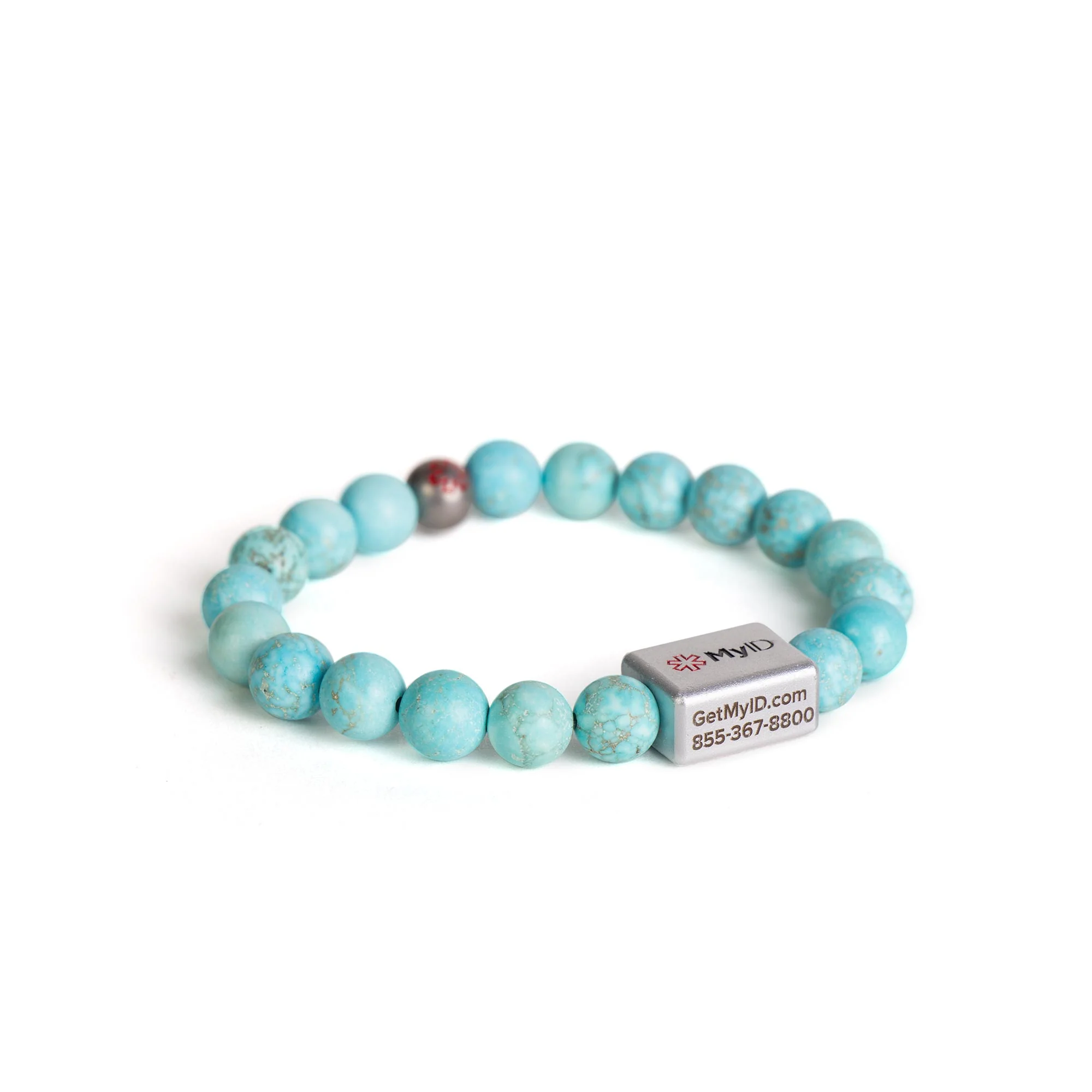 Turquoise Stone Medical ID Bracelet - Image 3
