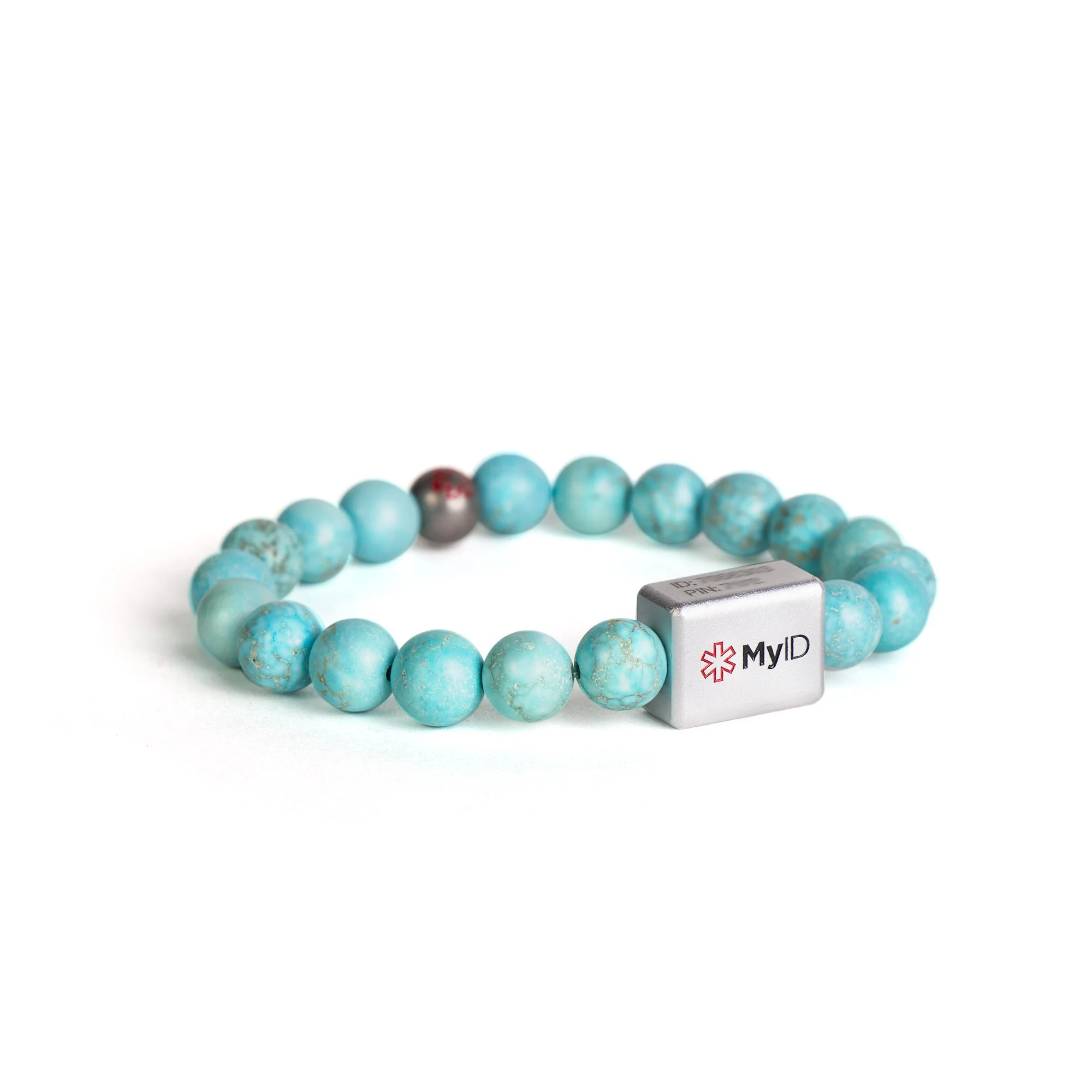 Turquoise Stone Medical ID Bracelet - Image 4